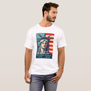 USA 250. årsdagfrihetsgudinnan T-shirt