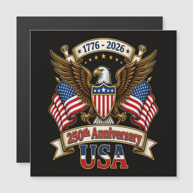 USA 250-årsjubileum (Fram/baksida)