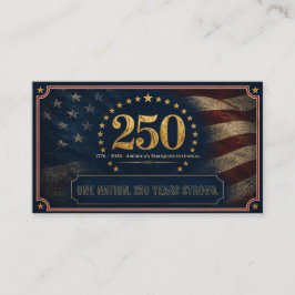 USA 250-årsjubileum  | 1776-2026 Amerikas Gåvor Visitkort
