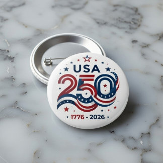 USA 250-årsjubileum 1776-2026 Knapp