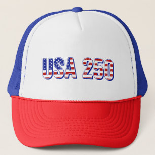 USA 250-årsjubileum 1776-2026 Patriotisk Amerikan Keps
