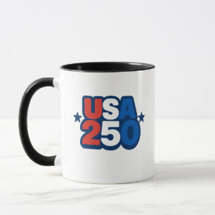 USA 250-årsjubileum 1776-2026 Patriotisk Amerikan Mugg