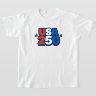 USA 250-årsjubileum 1776-2026 Patriotisk Amerikan T Shirt