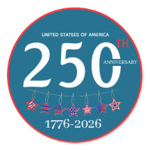 USA 250-årsjubileum 1776-2026 Patriotiskt