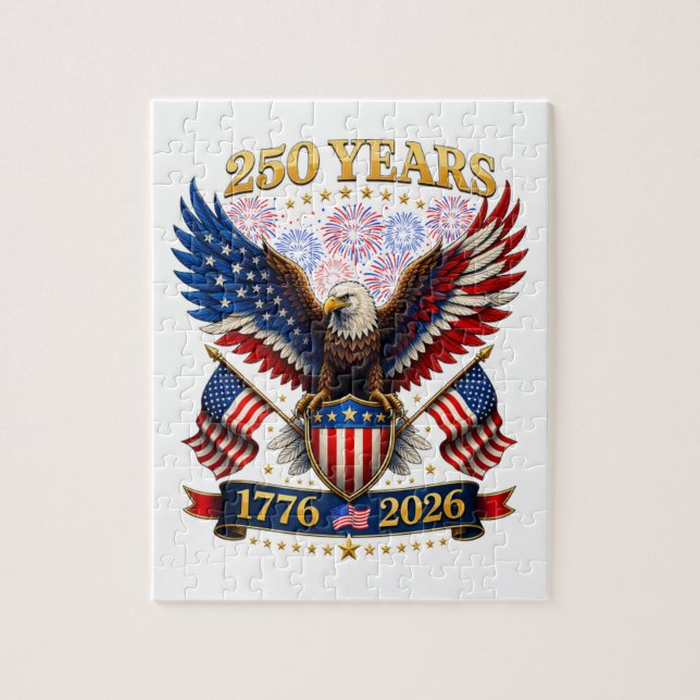 USA 250-årsjubileum 1776-2026 Pussel (Vertikal)