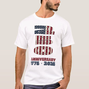 USA 250-årsjubileum 1776-2026 Semiquincentennial T Shirt