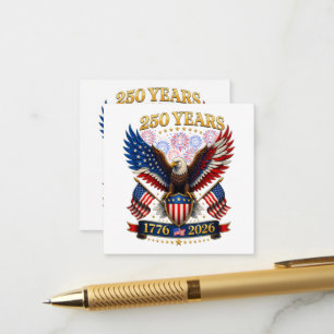 USA 250-årsjubileum 1776-2026 Tilläggskort