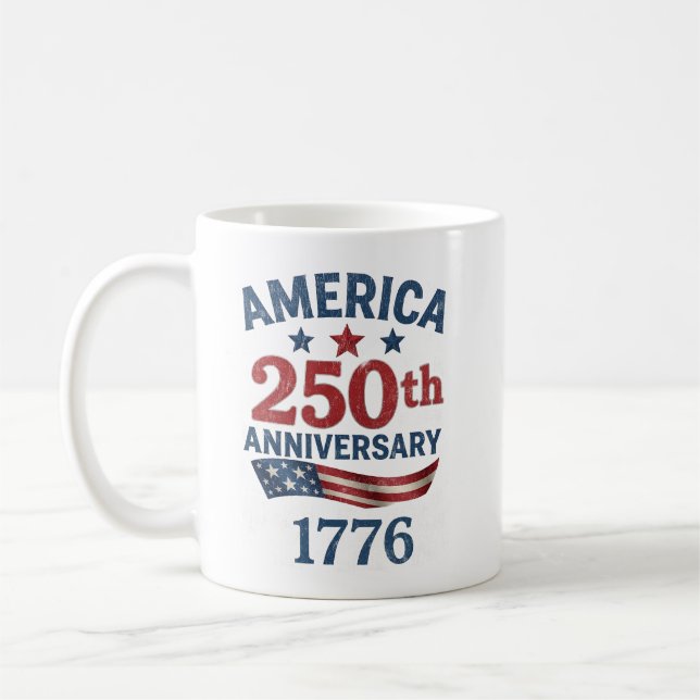 USA 250-årsjubileum 1776 arv Kaffemugg (Vänster)