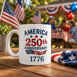 USA 250-årsjubileum 1776 arv Kaffemugg