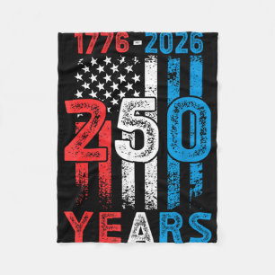 USA 250-årsjubileum 4:e juli 250 år Fleecefilt