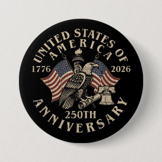 USA 250-årsjubileum 4 juli självständighetsdag Knapp