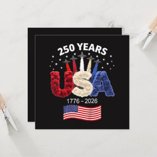 USA 250-årsjubileum Amerikansk flagga 250 år