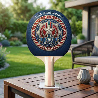 USA 250-årsjubileum Amerikansk Patriotisk Kulturko Pingisracket