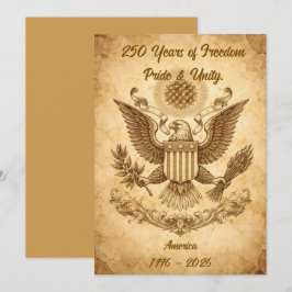 USA 250-årsjubileum Amerikanska flaggor Patriotisk Julkort