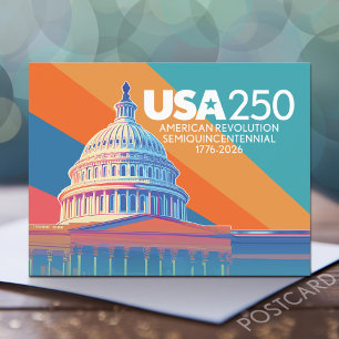 USA 250-årsjubileum - Amerikanska kapitalkuppeln Vykort