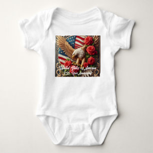 USA 250-årsjubileum Baby Ettdelad Bodysuit T Shirt