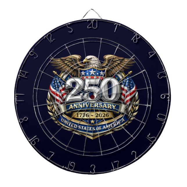 USA 250-årsjubileum Darttavla (Framsidan)