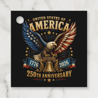 USA 250-årsjubileum Eagle Gåvor Etiketter