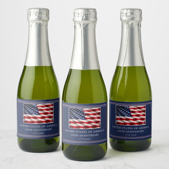 USA 250-årsjubileum Elegant Patriotisk (Flaskor)