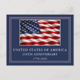 USA 250-årsjubileum Elegant Patriotisk Vykort