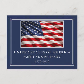 USA 250-årsjubileum Elegant Patriotisk Vykort
