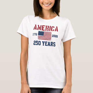 USA 250-årsjubileum för Amerika T Shirt