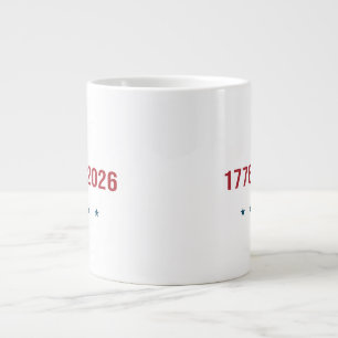 USA 250-årsjubileum Frihet 1776 2026 Patriotisk Ju Jumbo Mugg