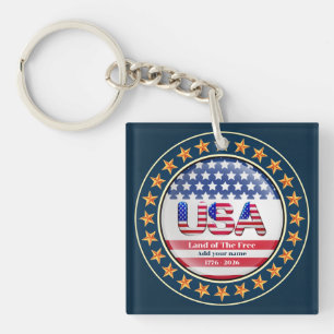 USA 250-årsjubileum I Patriotisk 1776-2026 Nyckelr
