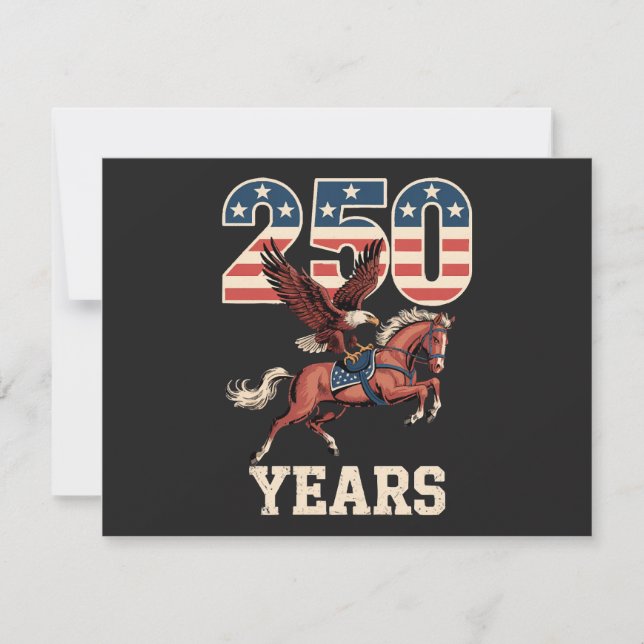 USA 250-årsjubileum Inbjudningar (Framsida)