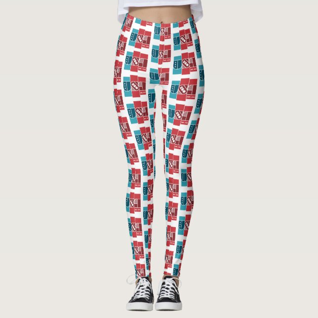 USA 250-årsjubileum Leggings (Framsida)