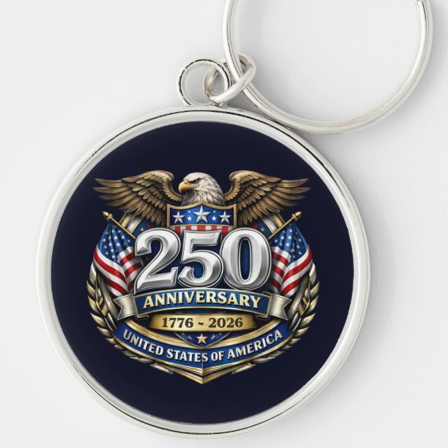USA 250-årsjubileum Nyckelring (Framsidan)