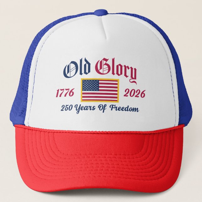 USA 250-årsjubileum "Old Glory" Hatt Keps (Framsida)