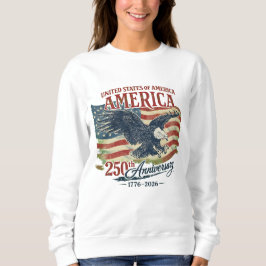 USA 250-årsjubileum Örn Flagga Amerika T Shirt