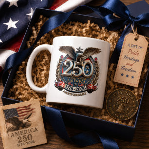 USA 250-årsjubileum Örnemblem 1776-2026 Kaffemugg