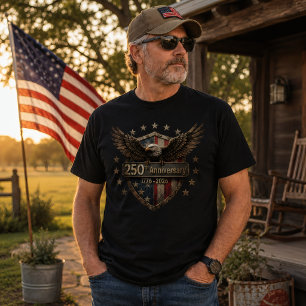 USA 250-årsjubileum Örnsköld Heraldiskt T Shirt