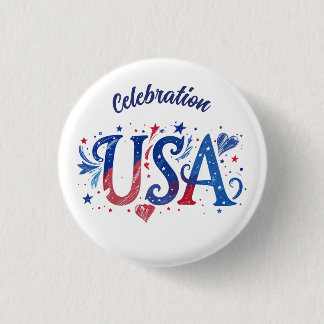 USA 250-årsjubileum patriotisk grafik Knapp