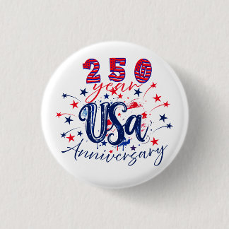 USA 250-årsjubileum patriotisk grafik Knapp