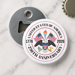 USA 250-årsjubileum Patriotisk Örn Emblem Flasköppnare