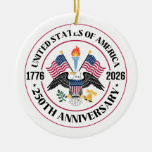 USA 250-årsjubileum Patriotisk Örn Emblem