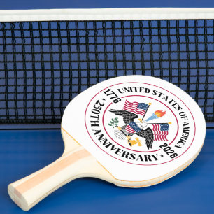 USA 250-årsjubileum Patriotisk Örn Emblem Pingisracket
