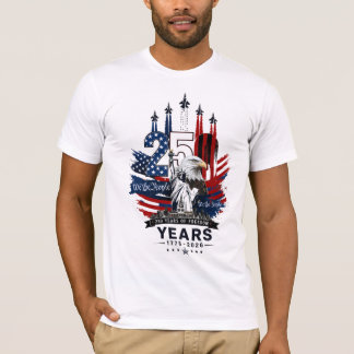 USA 250-årsjubileum Patriotiska 250 år av frihet T Shirt