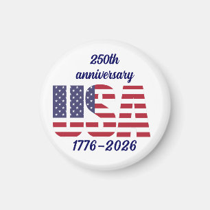 USA 250-årsjubileum Semiquincentennial 1776–2026 Magnet