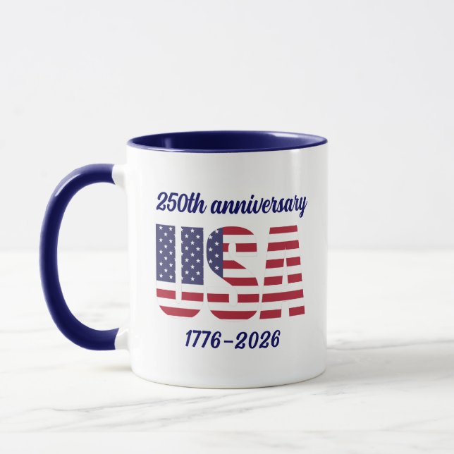 USA 250-årsjubileum Semiquincentennial 1776–2026 Mugg (Vänster)