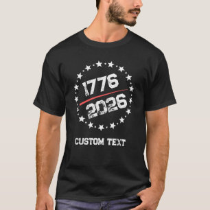 USA 250-årsjubileum Semiquincentennial 4 juli T Shirt