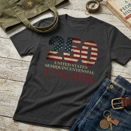 USA 250-årsjubileum Semiquincentennial T Shirt