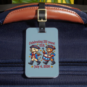 USA 250-årsjubileum Souvenir - Patriotic Bagagebricka