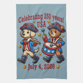 USA 250-årsjubileum Souvenir - Patriotic Kökshandduk