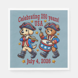 USA 250-årsjubileum Souvenir - Patriotic Pappersservett