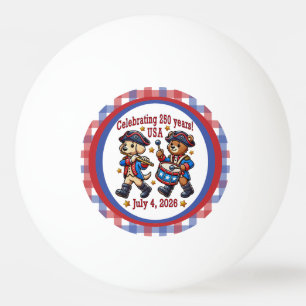 USA 250-årsjubileum Souvenir - Patriotic Pingisboll