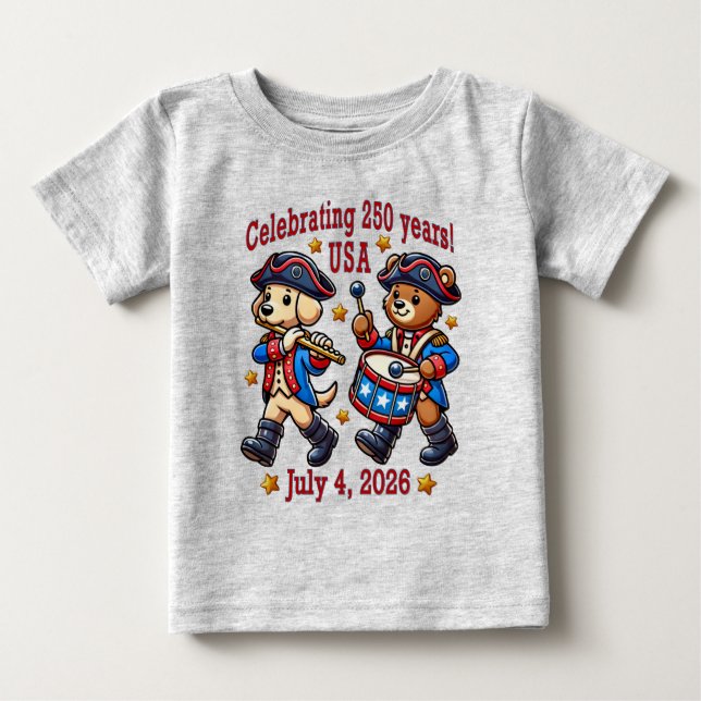 USA 250-årsjubileum Souvenir - Patriotic T Shirt (Framsida)